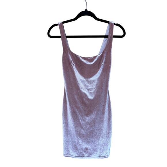 Renamed Pink Velvet Mini Dress – Size XS – Zipper Closure - Picture 1 of 6